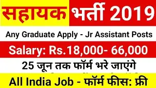 Junior Assistant  की बड़ी भर्ती /Jr Assistant Vacancy 2019 | Govt Jobs 2019 |  RITES Vacancy 2019