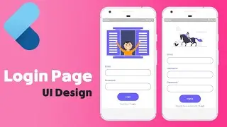 Login Page  -  Flutter UI Design - Speed Code