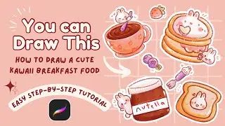 How to Draw a Cute Kawaii Breakfast Food 🍓| Easy Step-by-Step Drawing | Beginner-Friendly Tutorial ✨