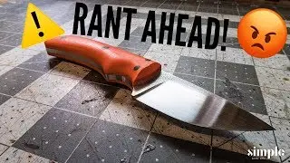 Making knives for the website! (& a rant...) - knife maker's daily vlog -