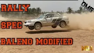 FMSCI SPEC RALLY SUZUKI BALENO 1.6 | OLD MODEL BALENO | JA SPORTS SUSPENSION | ROLL CAGE | DIRT TYRE