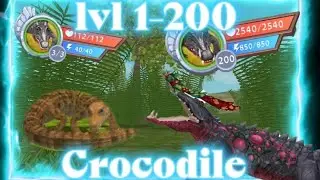 Lvl 1-200 crocodile 🥰😲 wildcraft BestofAlpha
