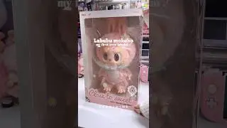 my first ever #labubu 💖 #labubumokoko #popmart #kawaii #pink