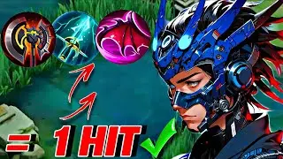 FINALLY I FOUND ALPHA JUNGLE NEW MASSIVE 1 HIT BUILD + EMBLEM💥 (2025)‼️ #mlbb #alpha