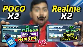 Poco X2 vs Realme X2 : Pubg Test with FPS Meter