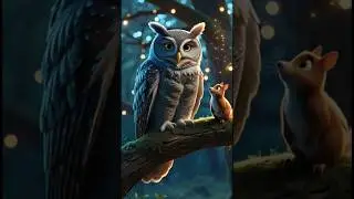 The Brave Little Squirrel and the Wise Old Owl | Moral Stories In English | Short Story In English