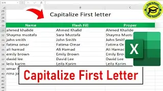 Capitalize First Letter of Each Word in Excel