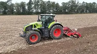 CLAAS AXION 930 mit einer V&Auml;DERSTAD Carrier X 425 Scheibenegge / 4K
