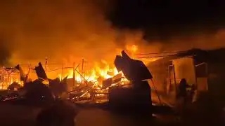 KEBAKARAN DI PASAR KASONGAN KALTENG