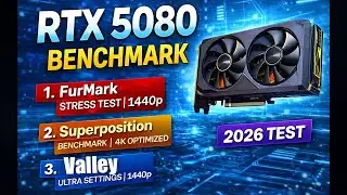 RTX 5080 Benchmark Test (2026) | FurMark, Superposition & Valley | 1440p