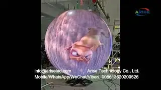 Chinese factory price curve round smd spherical led screen display screen LED ball 360 degree view a