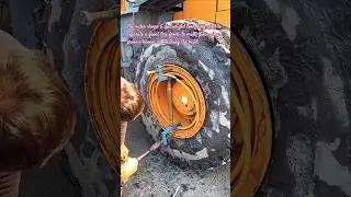 ​Breaking the Bead: Separating a Giant Tire from its Multi-Piece Rim! 🚜💪