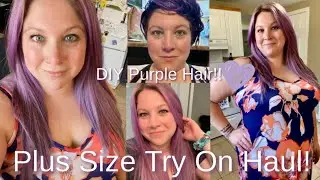 Plus Size Try On! Thrift Haul! Annnnd I'm a Mermaid now! 💜🧜&zwj;♀️