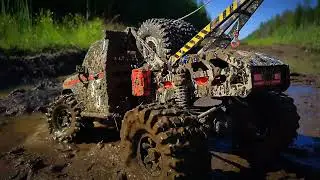 Difficult and challenging off-road for a 4x4 Tow Truck Crossrc EMO X5 #rc #driver