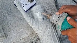 How to carve a 40 cm Liberty statue  (Part8)