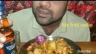 Drinking Alcohol Show With Chicken Kosa || Whiskey Party || Drink & Food ||
