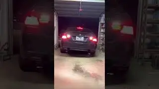 BMW 335d Straight Piped Backing Into Garage