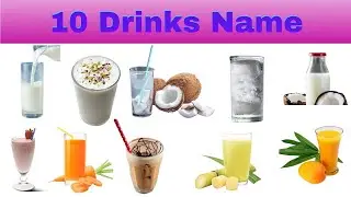 10 Drinks Name !! Drinks name in English with Hindi !! Eddubtion -The Learning School