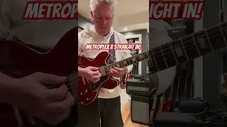 A little DelVerb in the loop, Gibson &lsquo;64 335 straight in to Metroplex II base channel #metropoulos