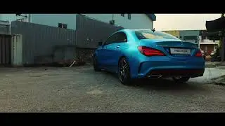Satin Ocean Shimmer Mercedes CLA