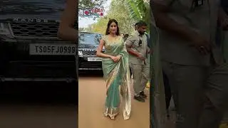 Heroine Janhvi Kapoor snapped at RC 16 Movie Opening video | #ramcharan #janhvikapoor #rc16