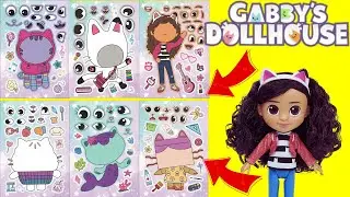 Gabby's Dollhouse DIY Make a Silly Face Stickers Activity Crafts for Kids