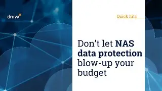 Don&rsquo;t let NAS data protection blow up your budget