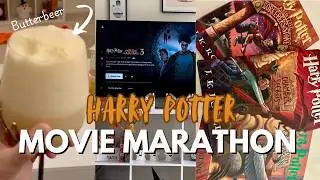 HARRY POTTER MOVIE MARATHON//themed treats, butterbear, & painting