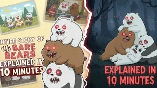 Entire Story of We Bare Bears explained in #webarebear #webarebears  hindi *Stupino Toon 