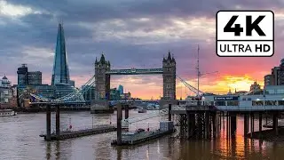 Tower Bridge Sunset Time Lapse 4K