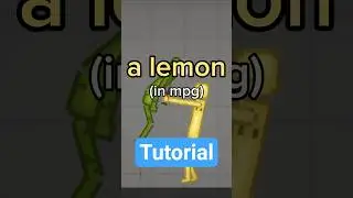How to make a lemon in mpg #melonplayground #tutorial #edit #capcut #shorts