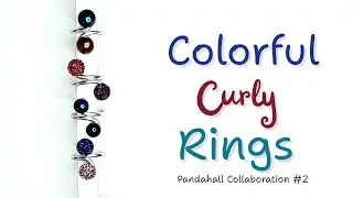 #73 Making adjustable rings with resin cabochons - Pandahall collaboration #2