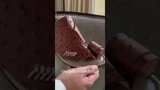 نعال رجالي جلد طبيعي نعل مرن ومريح
