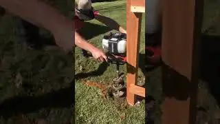 Digging Hole To Set Double Fence Post