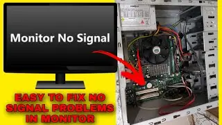 No Signal on computer MONITOR || COMPUTER TURNS ON BUT NO SIGNAL. @TheSINGHCREATION
