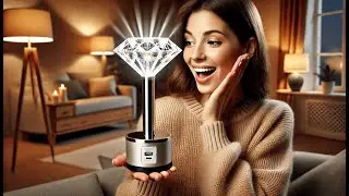 💎 Leroxo Portable Crystal Diamond Table Lamp | Best Diamond Table Lamp USB Rechargeable 🌟