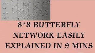 8*8 BUTTERFLY NETWORK | Explained in 9 mins | 4th sem ECE... CSA Butterfly network#butterflynetwork