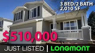 Home for sale- Longmont Video Home Tour- $510,000 3 beds | 2 Baths | 2010 SF