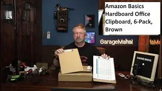 Clipboard, Amazon Basics Hardboard Office Clipboard, 6-Pack, Brown