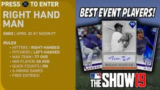 Best Players for Right Hand Man Event!  -  MLB The Show 19 Diamond Dynasty