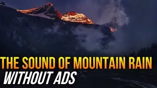 White noise of real mountain rain together with gusts of wind🌬️