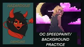 OC Speedpaint and Practicing Backgrounds [OC: Zoe Smide]