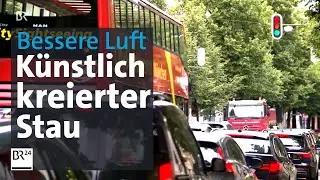 Verkehrsfluss mit Absicht verschlechtern: Mehr Staus für bessere Luft | Abendschau | BR24