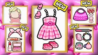 NEW!✨UNLOCK BARBIE OUTFITS COLLECTION  SECRETS IN AVATAR WORLD🍀🛍️PAZU #tocaboca #pazu #avatarworld