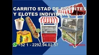 Carrito de esquites y elotes - Stand individual - ML - GRUPO HALLEY