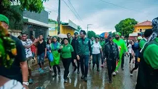 Venâncio Mondlane visita famílias afectadas pelas inundações no bairro de Nkobe
