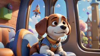 Three Space Puppies Fly Rocket High | Space Adventure Song for Kids | Nursery Rhymes and Baby Songs