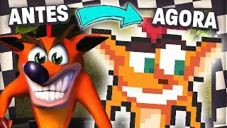 RECRIEI O CRASH DE PS1 MAS EM 2D E EM PIXEL ART!