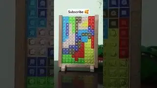 PLAYING COLORFUL TETRIS PUZZLE BLOCKS #asmr #satisfying #tetris #games #colorful #tetrisgame #puzzle