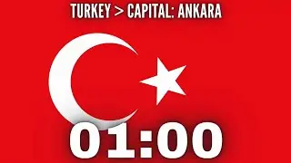 🇹🇷 1 Minute Timer with Turkey National Anthem | 1 Dakikalık İstikl&acirc;l Marşı Sayacı ⏳🎵